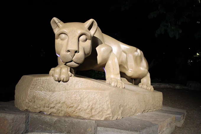 Image of the Nittany Lion Shrine at Penn State.