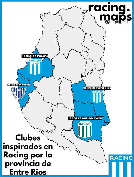 Me deben faltar muchos, estos son los que encontre y corrobore que aun existan, por ejemplo en Gualeguaychu supuestamente hay dos pero busco y uno aparece como desafiliado