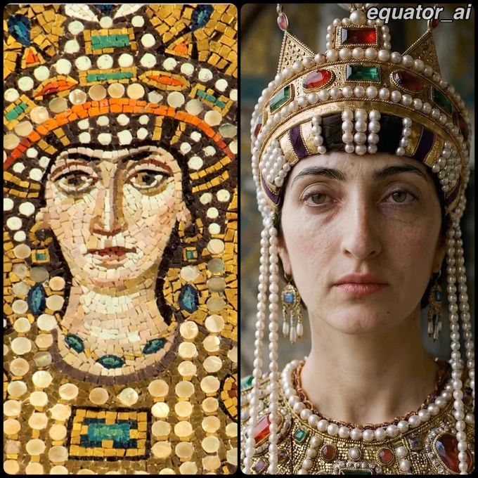 AI reconstruction on the right by equator_ai on instagram