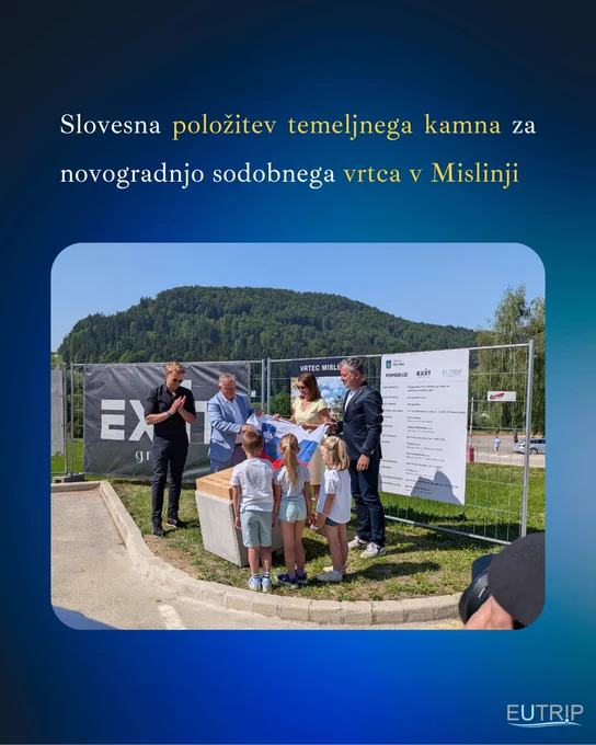 Maja 2026 je potekala slovesna položitev temeljnega kamna ob pričetku gradnje težko pričakovanega sodobnega vrtca v Občini Mislinja.