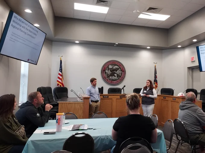 People participating in a workshop hosted by MVRPC in the City of Carisle.