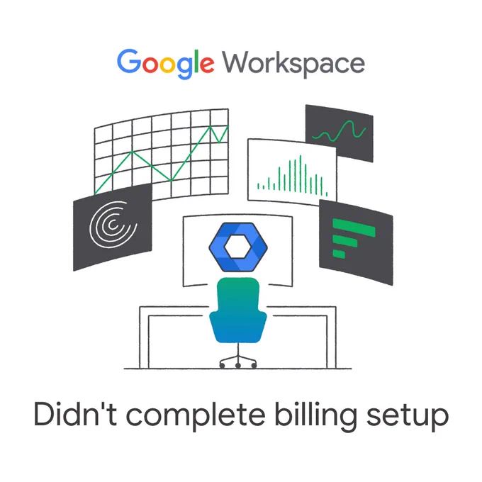 Illustration of a work set up with the Google Admin console logo on the desktop.