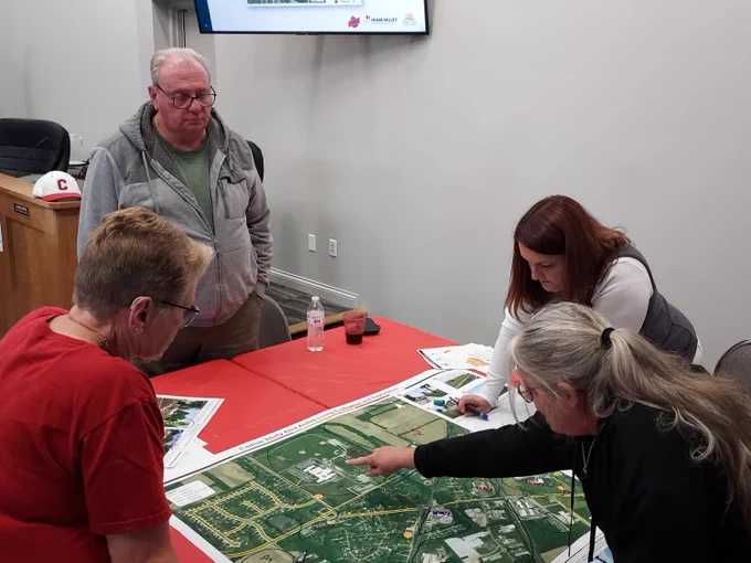 People participating in a workshop hosted by MVRPC in the City of Carisle.
