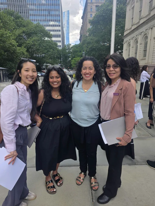 A photograph of Rapid Immigration Support & Empowerment Network members.