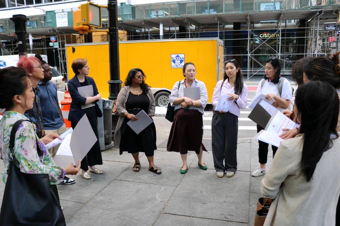 A photograph of Rapid Immigration Support & Empowerment Network members.