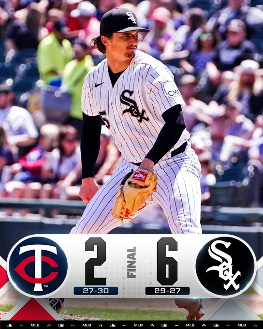 Final score: Minnesota Twins 2, Chicago White Sox 6
Team records: Twins 27-30, White Sox 29-27
Pictured: Davis Martin pitches Thursday at Rate Field