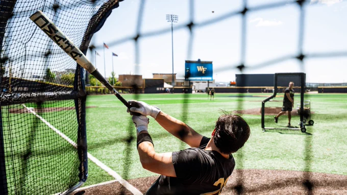 Wake Forest baseball regional practice