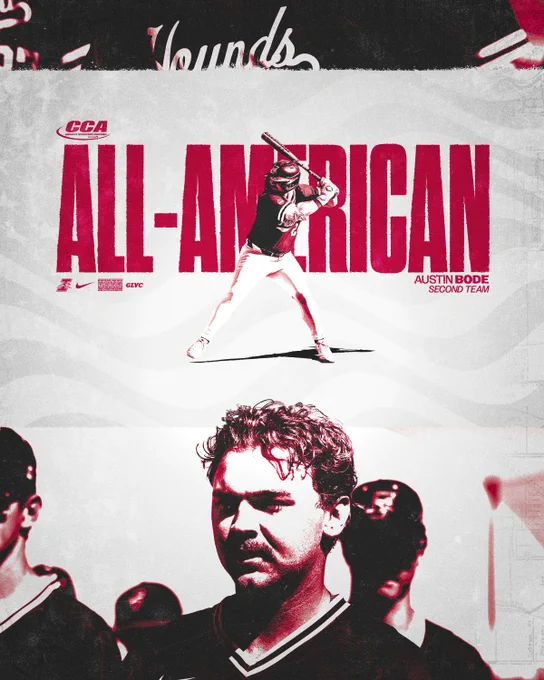 Austin Bode in an All-American graphic.