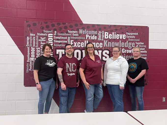 the North Crawford School District Nutrition Team, Paulette Riley, Ashley Brown, Jimmy Richter, and Michelle Karnopp!
