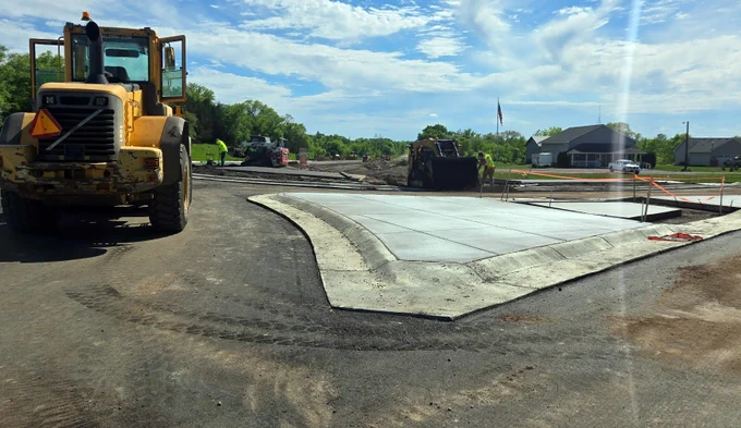 Roundabout construction May 27-28