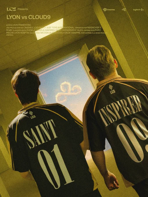 Póster inspirado en Backrooms. Lyon vs C9