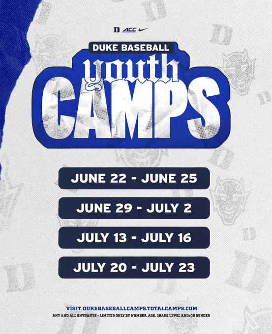 Youth Camps: June 22-25, June 29-July 2, July 13-16, July 20-23