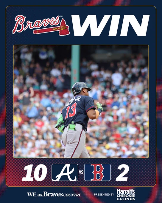Final: Braves 10, Red Sox 2.