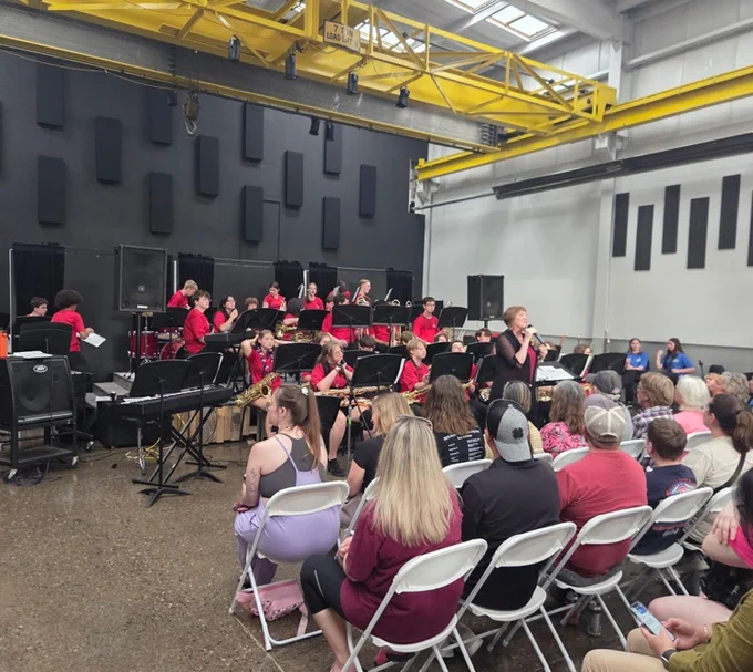 Congratulations to the Muir Jazz Band on their incredible performance at The Warehouse at River's Edge last night! 🔥🔥🔥 #wearemuir
