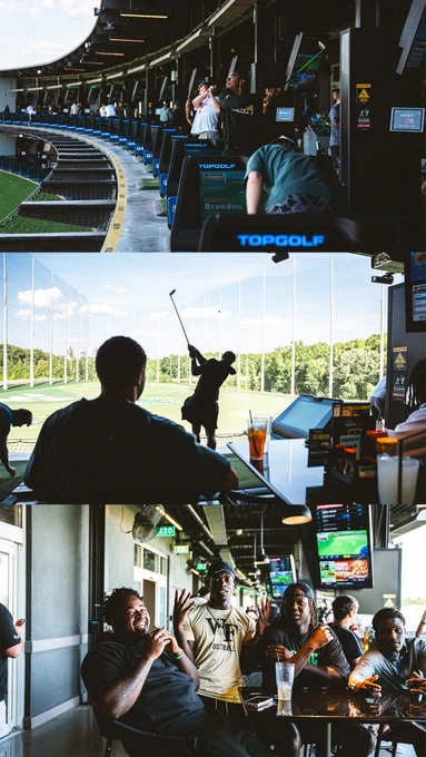Wake Forest football Topgolf