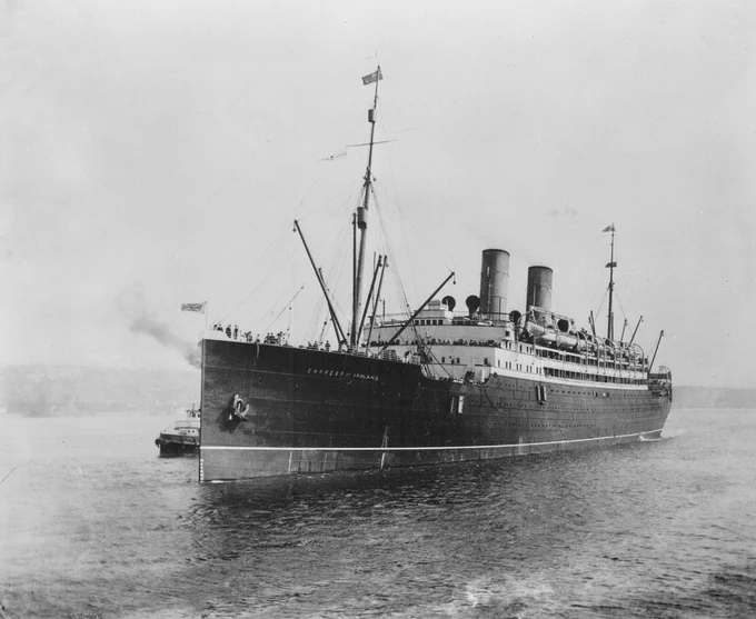 Empress of Ireland
https://upload.wikimedia.org/wikipedia/commons/9/94/L’Empress_of_Ireland.jpg