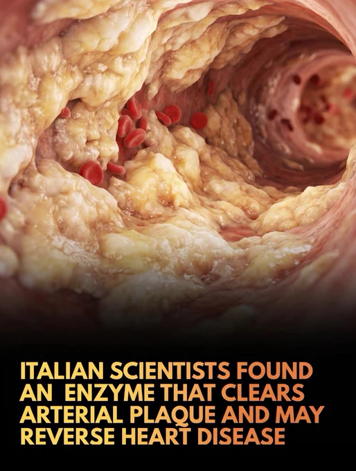 Scientists found an enzyme that "eats" arterial plaque. 

The discovery by Italian researchers could eventually replace open-heart surgery.

An elite research network across Italy has isolated a specific class of specialized bacterial enzymes capable of naturally breaking down the dense, calcified fatty deposits known as arterial plaque. Published in the European Heart Journal, the preclinical study demonstrates how these highly targeted bio-catalysts can selectively degrade the complex fibrin-lipid matrix that forms the structural foundation of atherosclerosis. 

Utilizing advanced nanotechnology, scientists engineered biocompatible lipid-shell nanocarriers to encapsulate the enzymes, allowing them to travel through the bloodstream completely undetected by the immune system. 

Once these smart carriers encounter the precise inflammatory signals emitted by an obstructed vessel, they release their enzymatic payload directly into the plaque barrier, safely dissolving the mechanical block