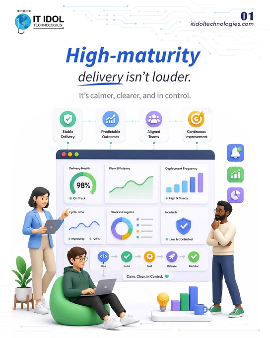 High-maturity delivery isn't louder | IT IDOL Technologies
