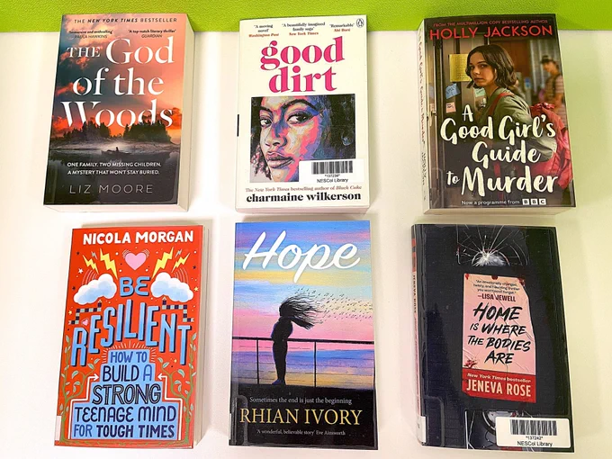 Images of 6 book covers.