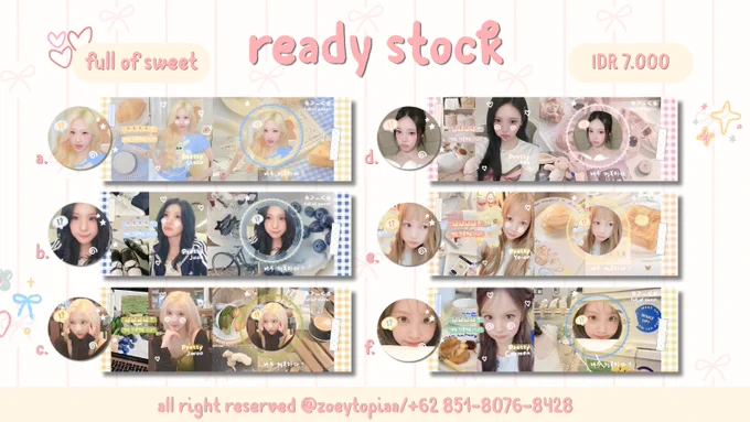 a. stella
b. juun
c. jiwoo
d. ian
e. ye-on
f. carmen

- pembayaran via qris atau dana
- dapat ava png only
- pembelian min. 10k mendapat loyca