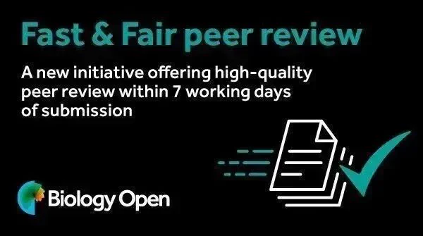 Fast & Fair peer review. A new initiative offering high-quality peer review within 7 working days of submission.