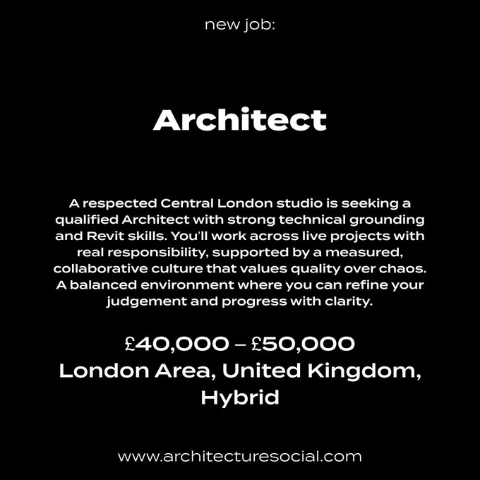 Architect Job Vacancy