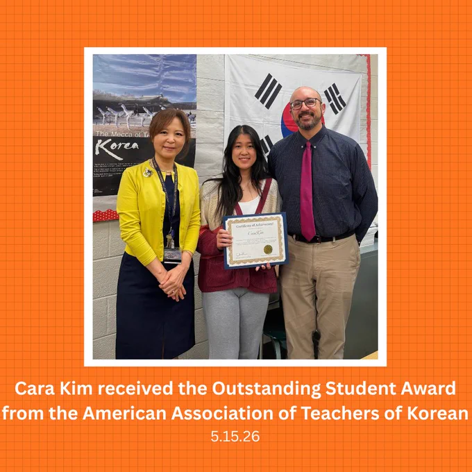 Mrs. Lee, Cara Kim, Mr. Harris