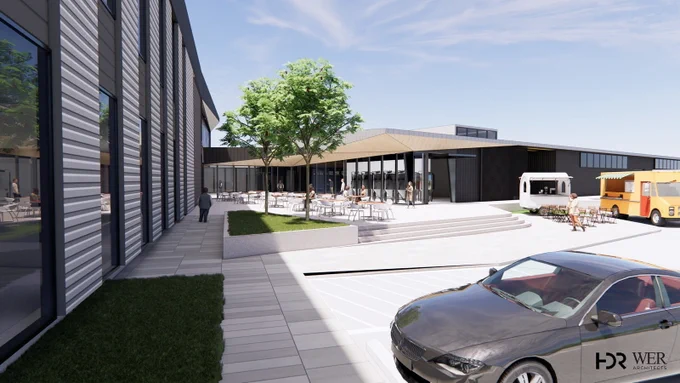Architect's rendering of the new food science center.