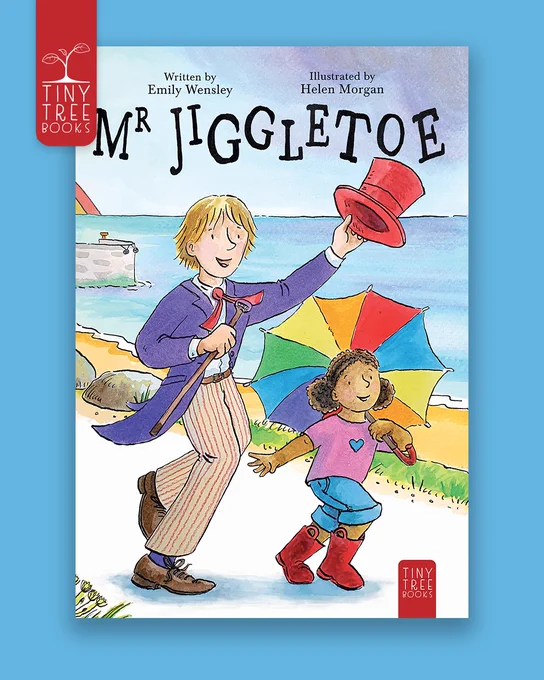 Cover of Mr Jiggletoe on a blue background.