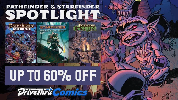 The Pathfinder Sale at DriveThruComics.com is almost over!