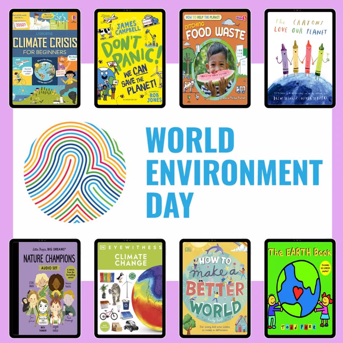 Celebrating World Environment Day with a vibrant logo of Earth and greenery, highlighting the importance of sustainability.
