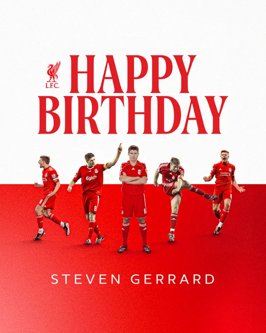 Happy birthday, Steven Gerrard!