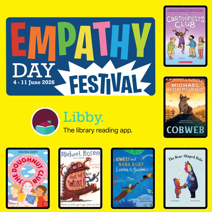 A vibrant collage for the Empathy Day Festival, showcasing diverse people engaging in activities and sharing experiences