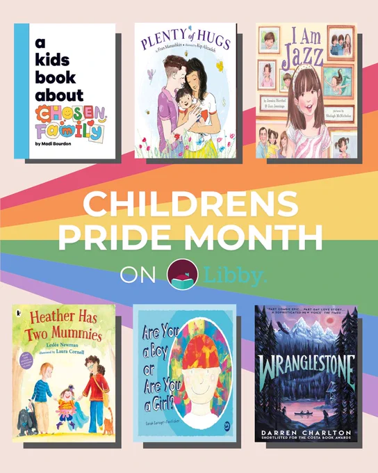 Happy children of various backgrounds celebrating Pride Month with rainbow-themed attire and cheerful expressions.