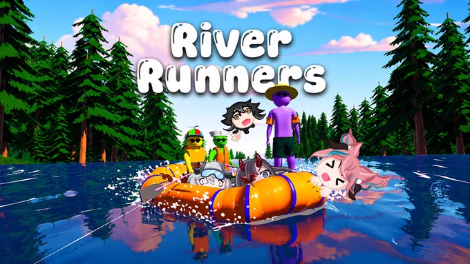 River Runners background added with Ruby holding for life on the raft, brie and zephyr scared while Tyrant flew off the raft.