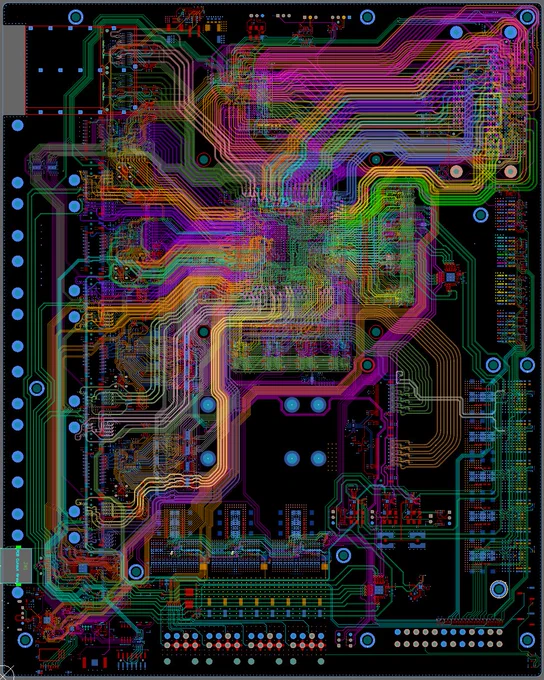Aaronia FMC Development Board PCB Routing
