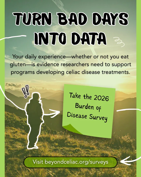 A graphic that says, "Turn bad days into data. Take the 2026 burden of disease survey"