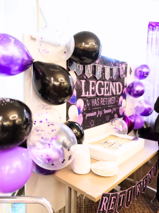 Retirement party decor