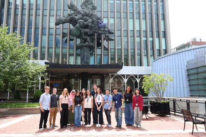 SRP interns at their orientation at Columbia University