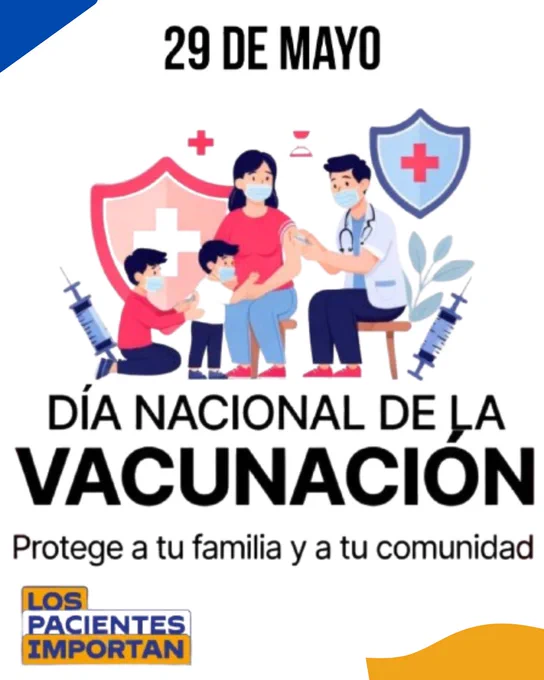 📣 Hoy es el Día Nacional de la Vacunación, una fecha establecida en 2011 para promover la inmunización y recordar a la población la importancia de completar el esquema regular de vacunación 💉.

☑️ Prevención: Su fin principal es reducir el número de personas vulnerables a enfermedades graves y totalmente prevenibles (como la polio, el sarampión, la rubéola, el tétanos y la difteria).

☑️ Acceso gratuito: Durante esta campaña, el Ministerio de Salud (MINSA) y las DIRIS (Direcciones de Redes Integradas de Salud) despliegan brigadas para aplicar más de 18 tipos de vacunas correspondientes al Esquema Nacional de Vacunación.

☑️ Objetivo: Completar el carné de vacunación en menores de 5 años, adultos mayores de 60, gestantes y personas con comorbilidades para evitar la reaparición de enfermedades prevenibles (poliomielitis, sarampión, rubéola, entre otras).

☑️ Disponibilidad: Las dosis son completamente gratuitas y se aplican en todos los centros y puestos de salud a nivel nacional.
