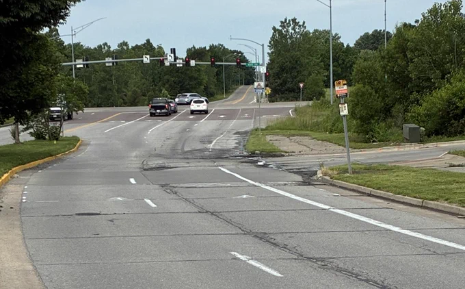 East Brown School Road near Moser's on Rangeline.