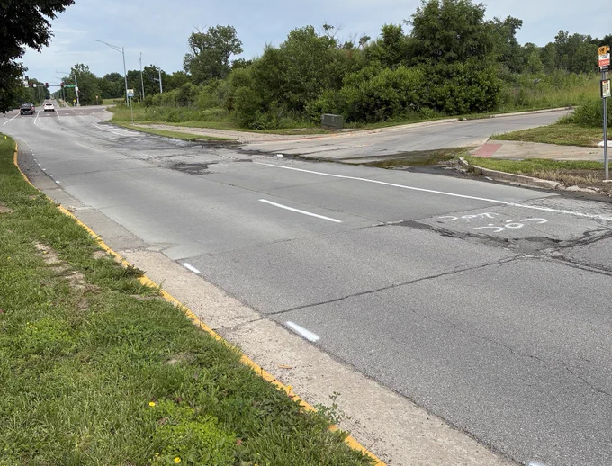East Brown School Road near Moser's on Rangeline.