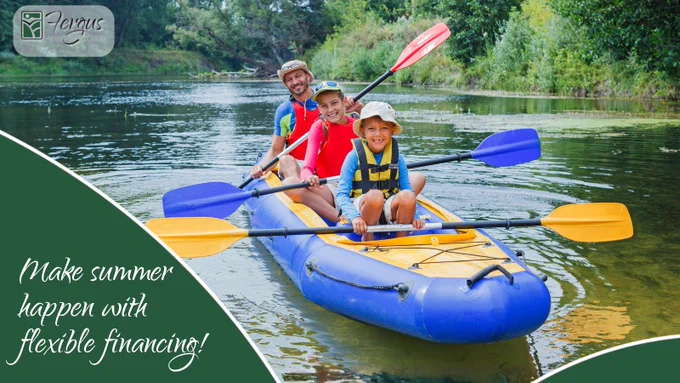 Sun, fun, and plans that won’t wait! 😎☀️

A Fergus FCU Personal Loan helps you cover your summer adventures—from trips to upgrades—so you can enjoy every moment.

✔️ Competitive rates
✔️ Up to 5-year terms
✔️ Fixed payments

Apply online!