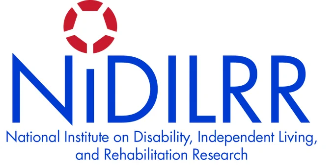 Logo for the National Institute on Disability, Independent Living, and Rehabilitation Research (NIDILRR).