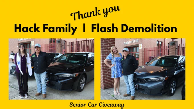Senior Car Giveaway winners