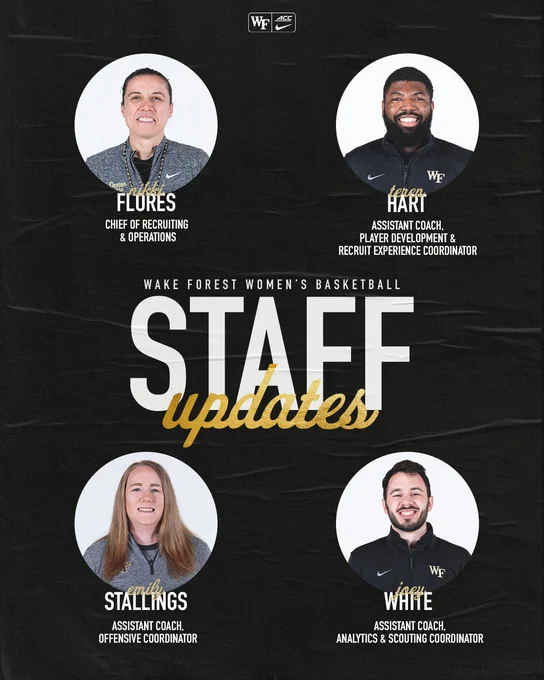 Wake Forest women's basketball staff updates