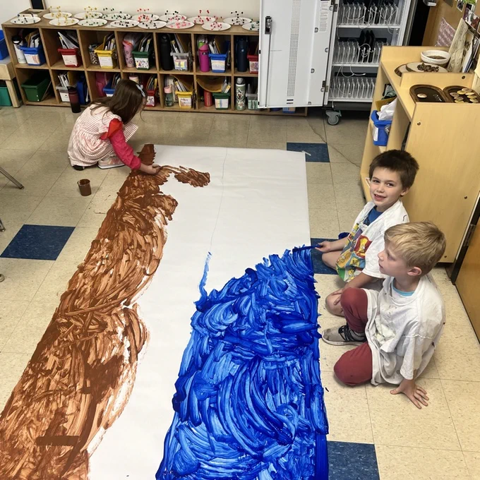KRO was excited to start our biome mural today! 
