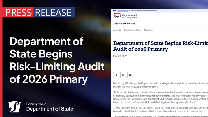 Press Release: Department of State Begins Risk-Limiting Audit of 2026 Primary