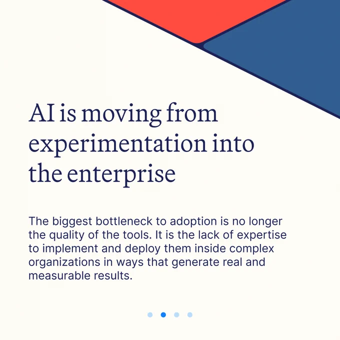 A collection of images and text that illustrate Bain Capital's partnership with OpenAI and the creation of the OpenAI Deployment Company.