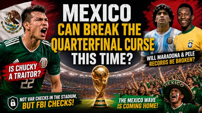 Interestingly, the 1970 and 1986 quarter-final matches, which are the greatest achievements in the history of the Mexican national team's World Cup run, came in tournaments they hosted themselves.Will Mexico be able to change bad luck as a host this time? #mexico #fifa #worldcup